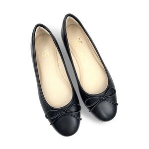 Sadie black NAPPA leather flats